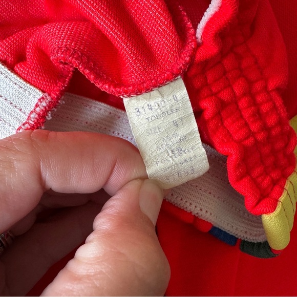 Vintage 1970s Jones Wear 4T Red Tracksuit Jumpsuit Kids Retro - Nostalgia - Picture 6 of 10